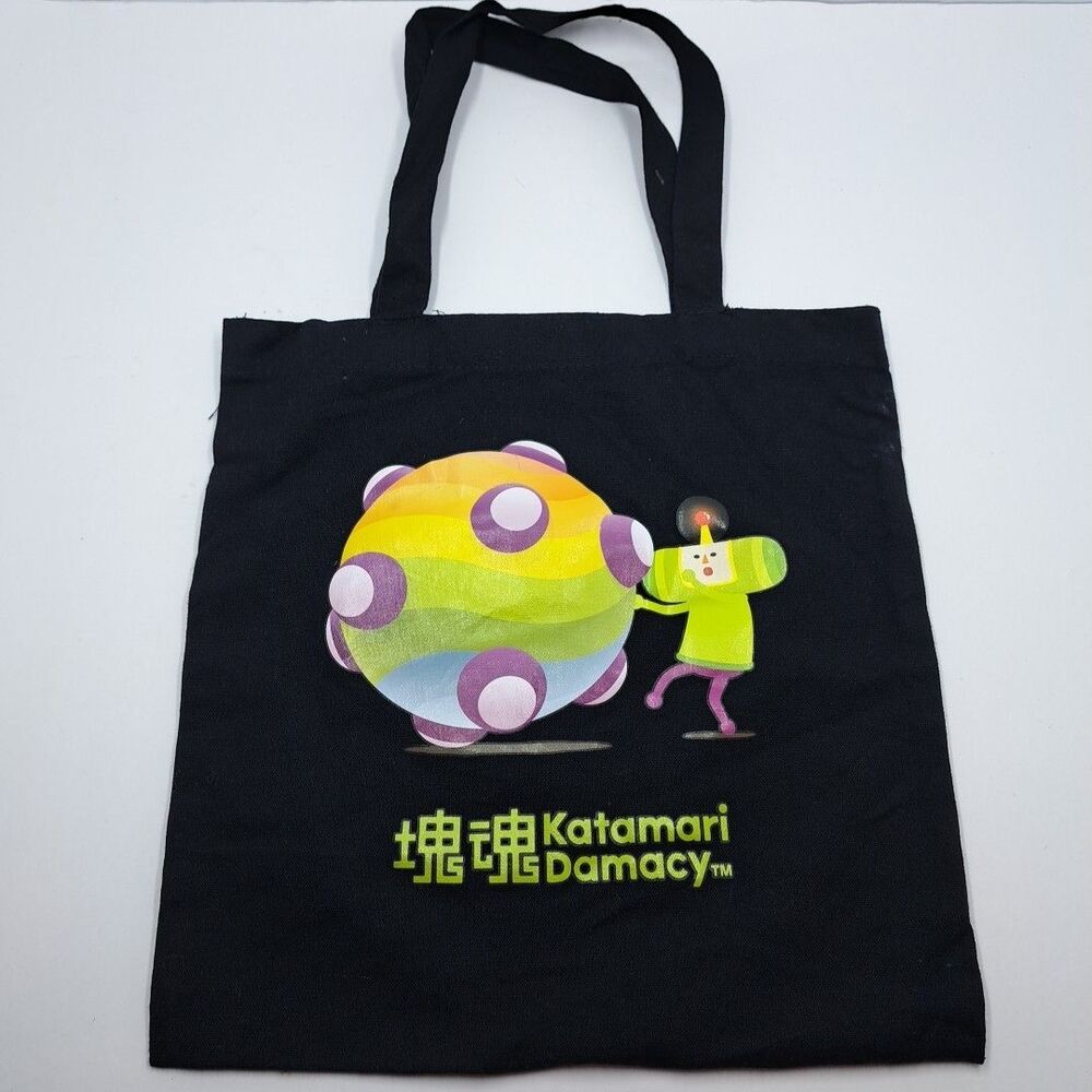 Loot Crate Gaming Katamari Damacy Black Graphic Canvas Small Tote Bag